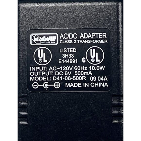 MAGNIF D41-06-500R Transformer AC/DC Wall Adapter for Leapfrog Pad Tablet 6V - Picture 2 of 3